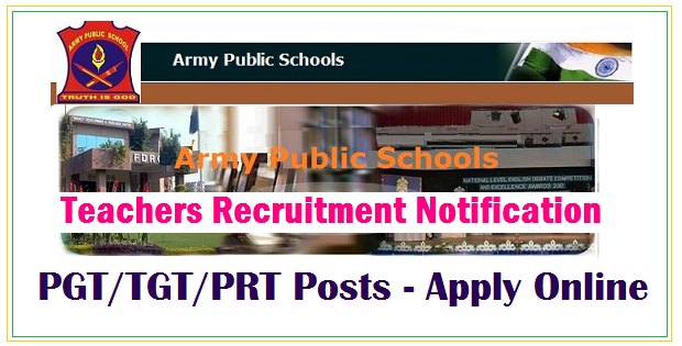 Army Public Schoolsaps Recruitment 2020 For 8000 Teachers Pgttgtprt Posts Apply Online 